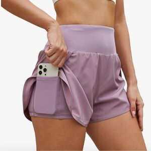 Amazon Running Tennis Shorts - Lavender - Size XL
